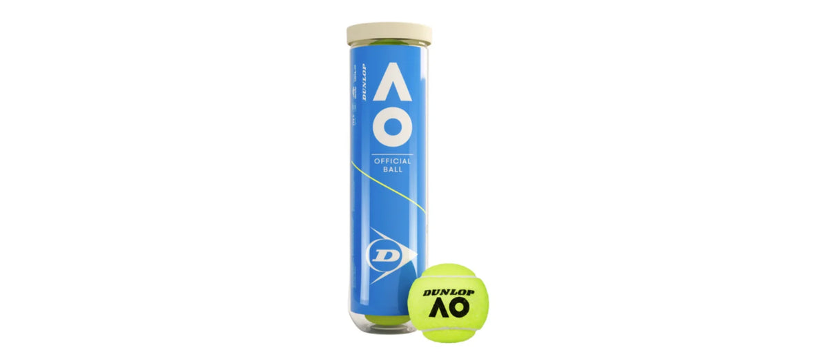Can of Dunlop Australian Open tennis balls