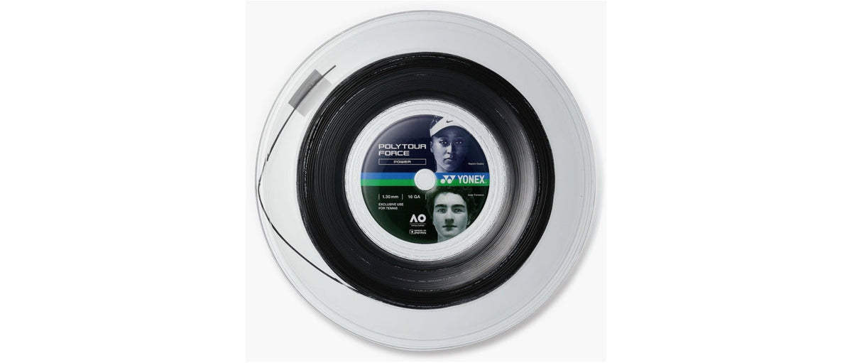 Reel of Yonex Poly Tour Force tennis string