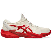 Asics Court FF 3 Novak  (HC) Cream/Classic Red Men's Tennis Shoe