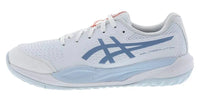 Asics Gel Resolution X GS White/Grey Blue Junior Tennis Shoe