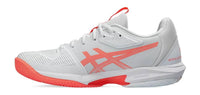 Asics Solution Speed FF 3  White/Sun Coral Women's Tennis Shoe