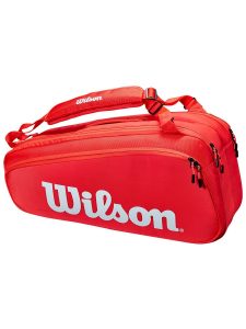 Wilson Super Tour 6pk Tennis Bag – Red