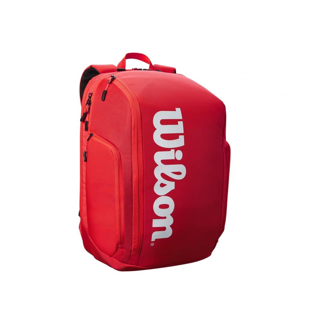 Wilson Super Tour Backpack Tennis Bag - Red - Serving Aces