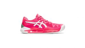 Asics Gel Resolution 8 Clay Women’s Pink Cameo Tennis Shoes