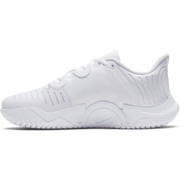 NikeCourt Air Zoom GP Turbo White Silver Women’s Tennis Shoes