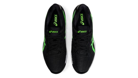 Asics Solution Speed FF2 Clay Black/Green Gecko Mens Tennis Shoe