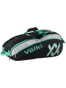Volkl Tour Combi Black/Turquoise/Silver 6 Racquet Tennis Bag