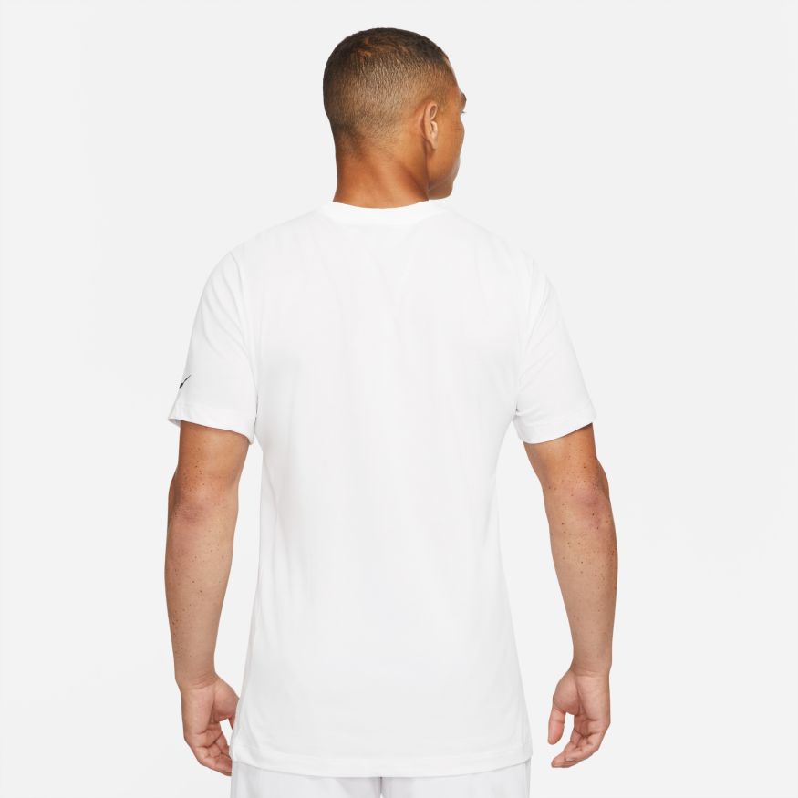NikeCourt Dri-FIT Rafa White Men's Tennis T-Shirt - Serving Aces