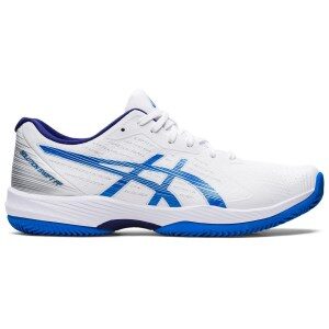 Asics Solution Swift FF Clay White/Electric Blue Men’s Tennis Shoe