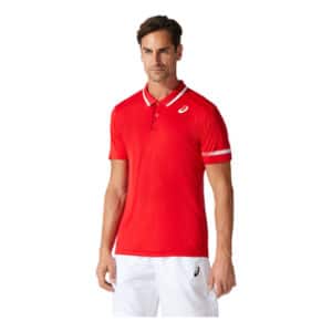 Asics Court Mens Polo Shirt Classic Red