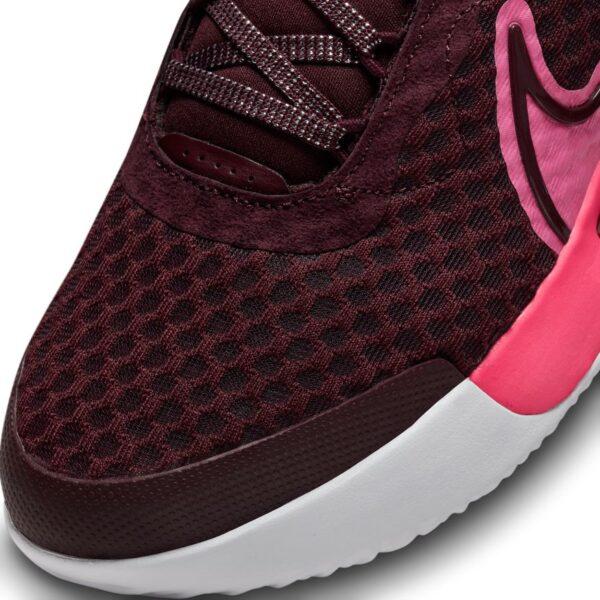 NikeCourt Zoom Pro Burgundy Crush/Pinksicle-Hyper Pink Women’s Hard Court Tennis Shoes