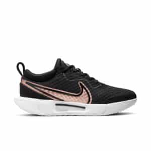 NikeCourt Zoom Court Pro HC Black/Metallic Bronze/White Womens Tennis Shoe