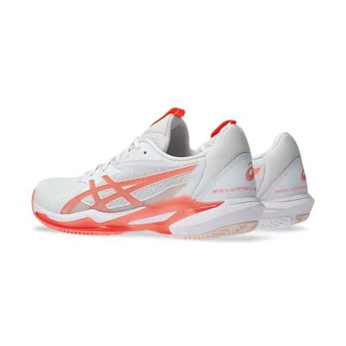 Asics Solution Speed FF3 White/Sun Coral Clay Women’s Tennis Shoe