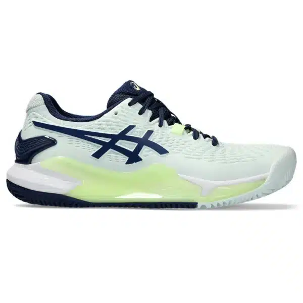 Asics Gel Resolution 9 Pale Mint / Blue Expanse Clay Women’s Shoe