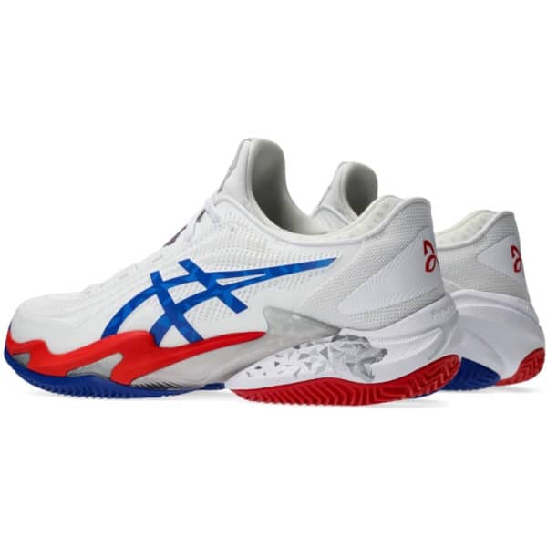 Asics Court FF3 Novak White/Asics Blue Clay Men’s Shoe