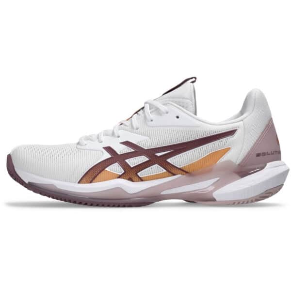 Asics Solution Speed FF3 White/Dusty Mauve Clay Women’s Tennis Shoe